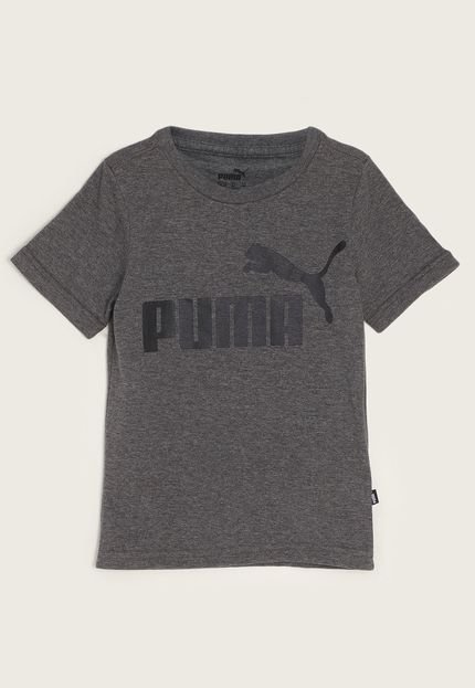 Camiseta Infantil Puma Logo Grafite - Marca Puma