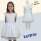 Vestido Infantil Daminha KATITUS de Renda Branco - Marca KATITUS
