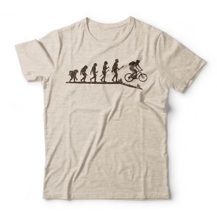 Camiseta Bike Evolution - Mescla Banana - Marca Studio Geek 