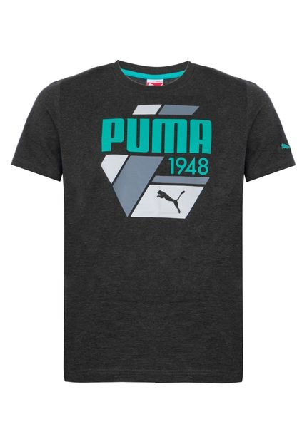 Camiseta Mc Puma Fun S.Casual Logo Dark Gray Heather - Marca Puma
