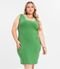 Vestido Plus Size Em Molecotton Secret Glam Verde - Marca Secret Glam