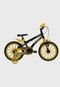 Bicicleta Top Aro 16 Baby Lux Cars Preta/Amarela Athor Bikes - Marca Athor Bikes