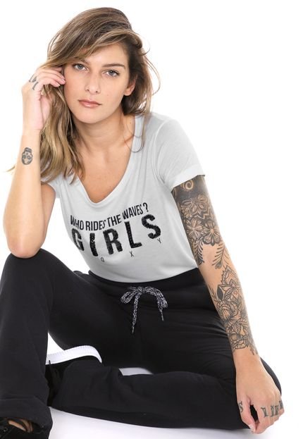 Camiseta Roxy Girls Rides Branca - Marca Roxy