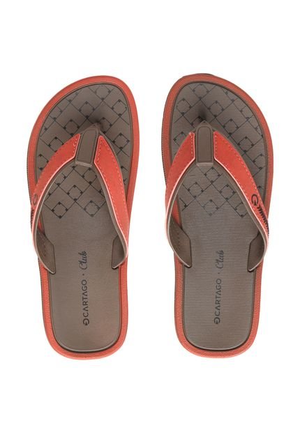 Chinelo Cartago Logo Laranja - Marca Cartago