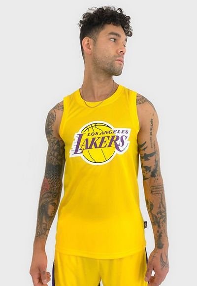 Polera Angeles Lakers Amarillo - Calce Regular - Compra Ahora | Dafiti Chile