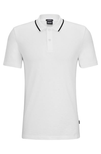 Camisa Polo BOSS Piket Branco - Marca BOSS