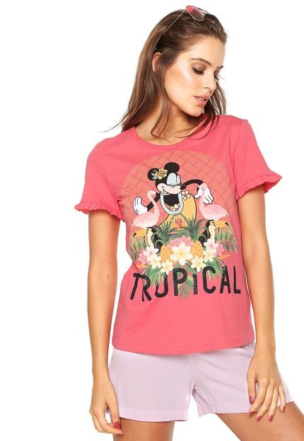Camiseta Cativa Estampada Rosa - Marca Cativa Disney