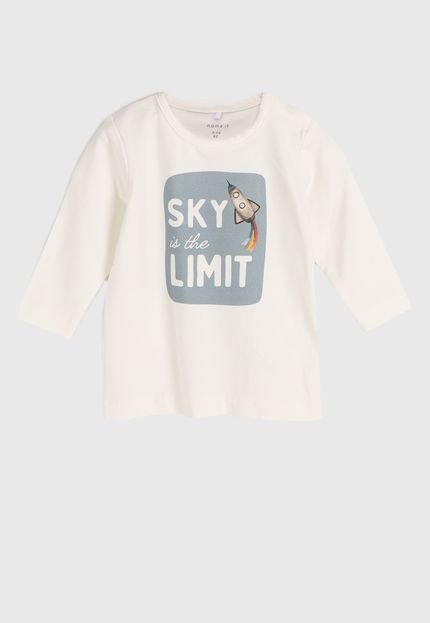 Blusa Name It Sky Is The Limit Off-White - Marca Name It