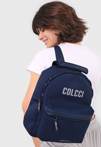 Mochila Colcci Fitness Logo Azul