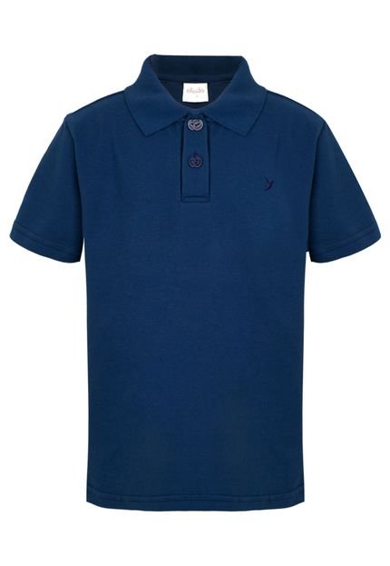 Camisa Polo Elian Bordado Azul - Marca Elian