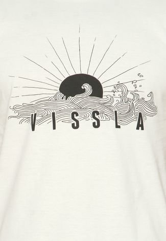 Camiseta Vissla Rays Bege
