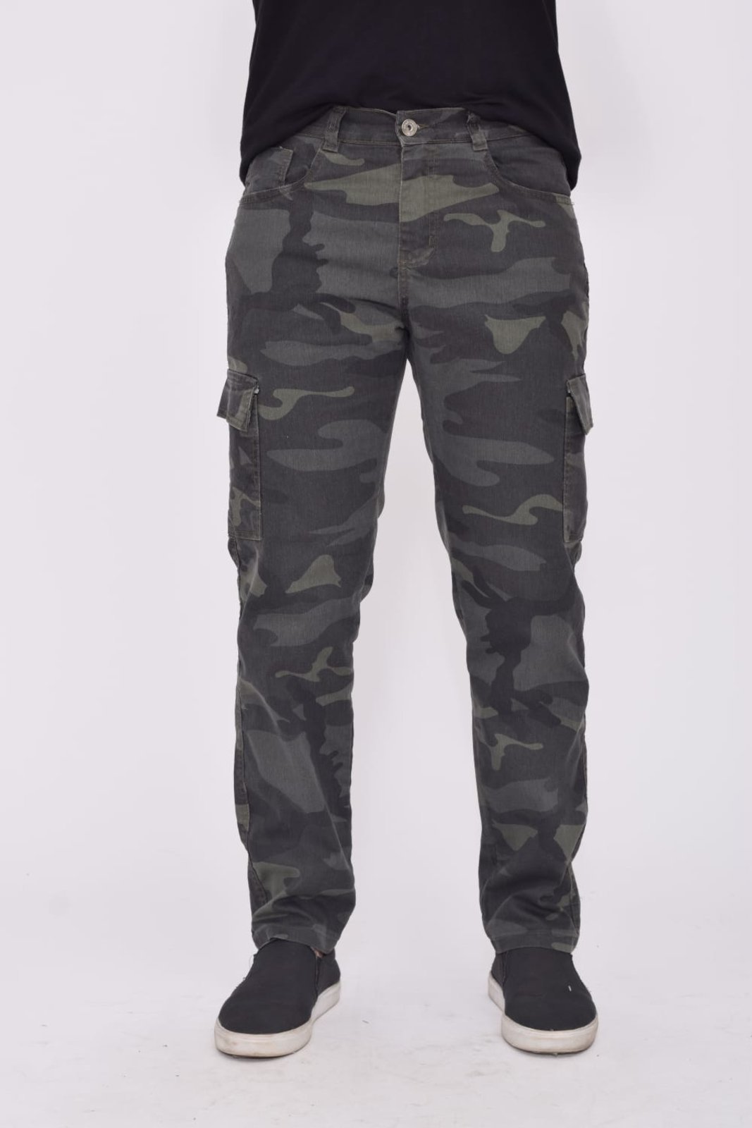 Calça Camuflada Verde Militar Cargo Masculina Alleppo Jeans - Marca Alleppo Jeans