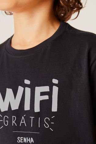Camiseta Wifi Reserva Mini Preto