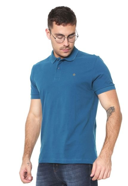 Camisa Polo Forum Reta Azul - Marca Forum