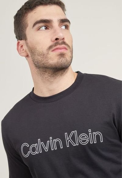 Camiseta Negro-Blanco Calvin Klein - Compra Ahora