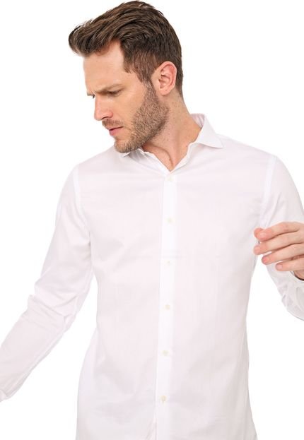 Camisa Azzaro Slim Padronagem Branca - Marca Azzaro
