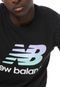 Camiseta New Balance Essentials Colors Preta - Marca New Balance