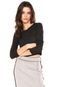 Blusa Cropped Redley Lisa Preta - Marca Redley