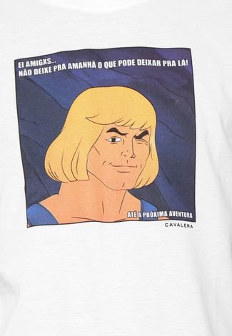 Camiseta Cavalera Meme He-man Branca