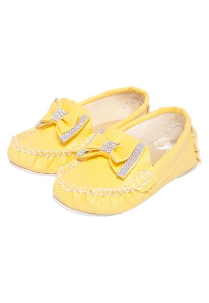 Mocassim Tricae Infantil Glitter Amarelo - Marca Tricae