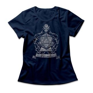 Camiseta Feminina Wizard - Azul Marinho