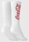 Meia Coca Cola Fashion Cano Médio Logo Branca - Marca Coca Cola Fashion