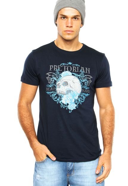Camiseta Pretorian Beat Hard Azul Marinho - Marca Pretorian