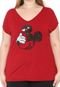 Blusa Cativa Disney Plus Mickey Paetê Vermelha - Marca Cativa Disney Plus