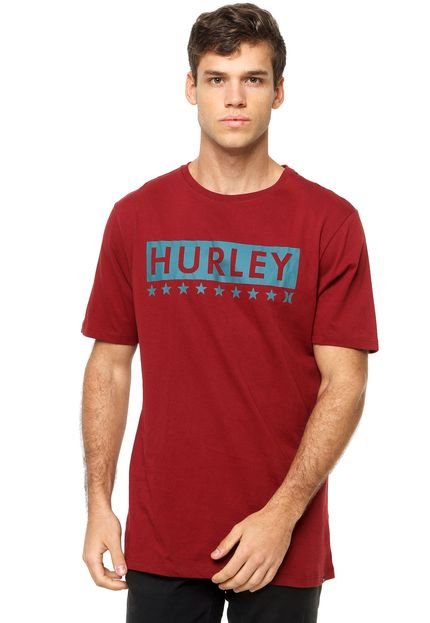 Camiseta Manga Curta Hurley Iron Eagle Vinho - Marca Hurley