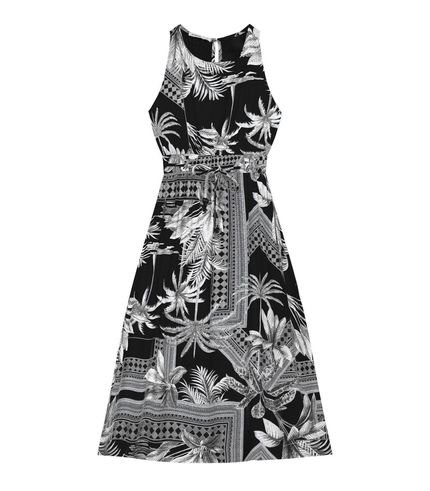 Vestido Midi Feminino Estampado Endless Preto - Marca Endless