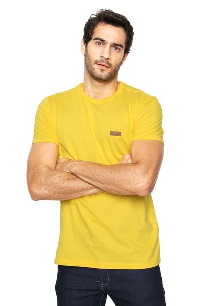 Camiseta Acostamento Lisa Amarela - Marca Acostamento