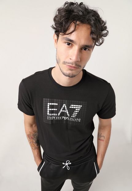 Camiseta EA7 Logo Preta - Marca EA7