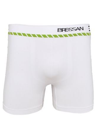 Cueca Bressan Boxer Logo Branca