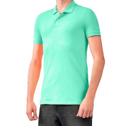 Camisa Polo Acostamento Casual IN23 Verde Caribe Masculino - Marca Acostamento
