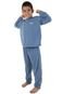 Pijama Infantil Masculino Linha Noite Longo Azul Claro - Marca Linha Noite