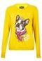 Blusa Colcci Comfort Dog Amarela - Marca Colcci