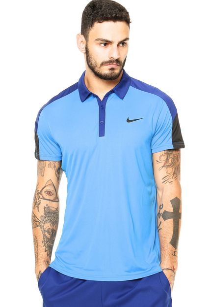 Camisa Polo Nike Dri-Fit Azul - Marca Nike