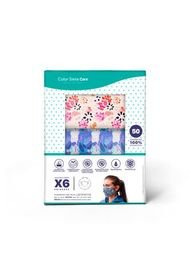 Pack X 6 Unidades De Tapabocas Mascarillas Simples Para Mujer Tela Clororesistente Antimicrobial