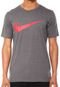 Camiseta Nike Sportswear Tee Hangtag Swoosh Cinza - Marca Nike Sportswear