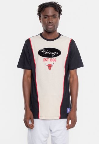 Camiseta NBA Eightie Team Chicago Bulls Preta