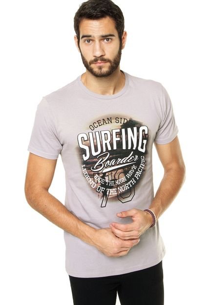 Camiseta FiveBlu Ocean Side Cinza - Marca FiveBlu