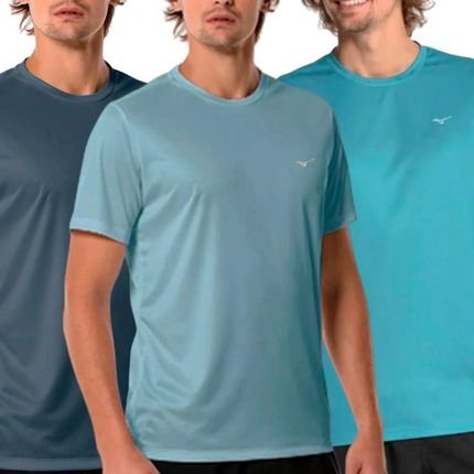 Kit 3 Camisetas Mizuno Sportwear Masculina Azul - Marca Mizuno