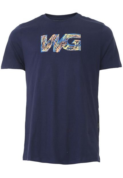 Camiseta WG Scribble Azul-Marinho - Marca WG Surf