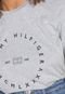 Camiseta Tommy Hilfiger Lettering Cinza - Marca Tommy Hilfiger