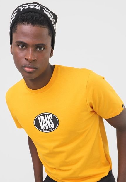 Camiseta Vans Retro Oval Ss Amarela - Marca Vans
