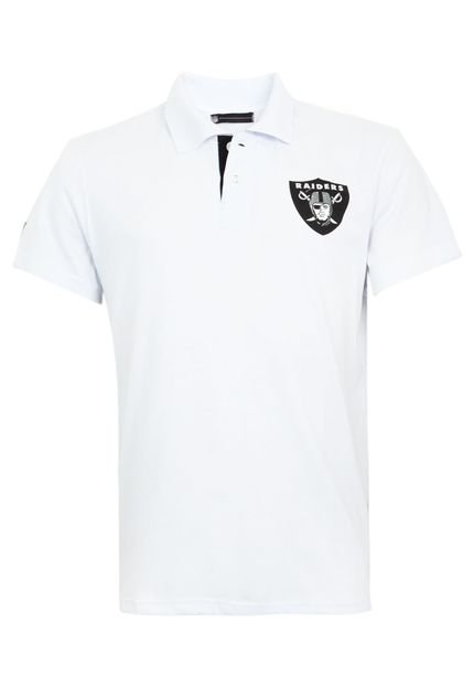 Camisa Polo New Era Instan Raiders Branca - Marca New Era