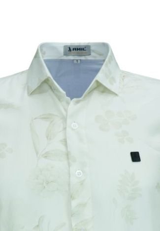 Camisa Manga Curta Amil Floral Tecido Viscose Comfort 1770 Cor 18