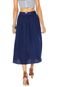 Saia Redley Midi Azul - Marca Redley