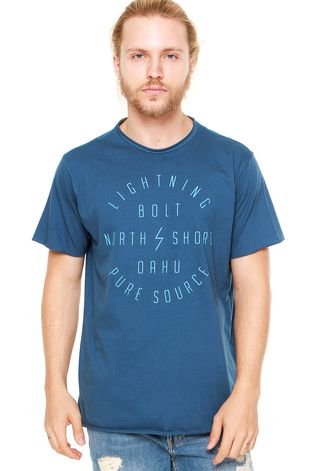 Camiseta Lightning Bolt North Shore Azul
