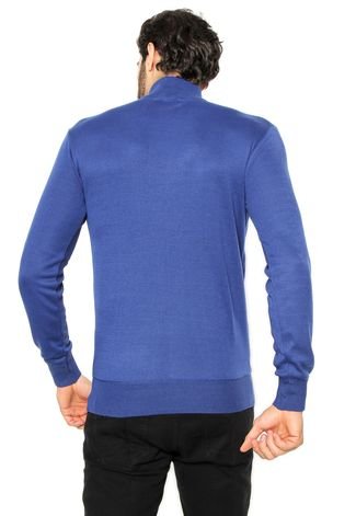 Suéter Balboa Tricot Liso Azul